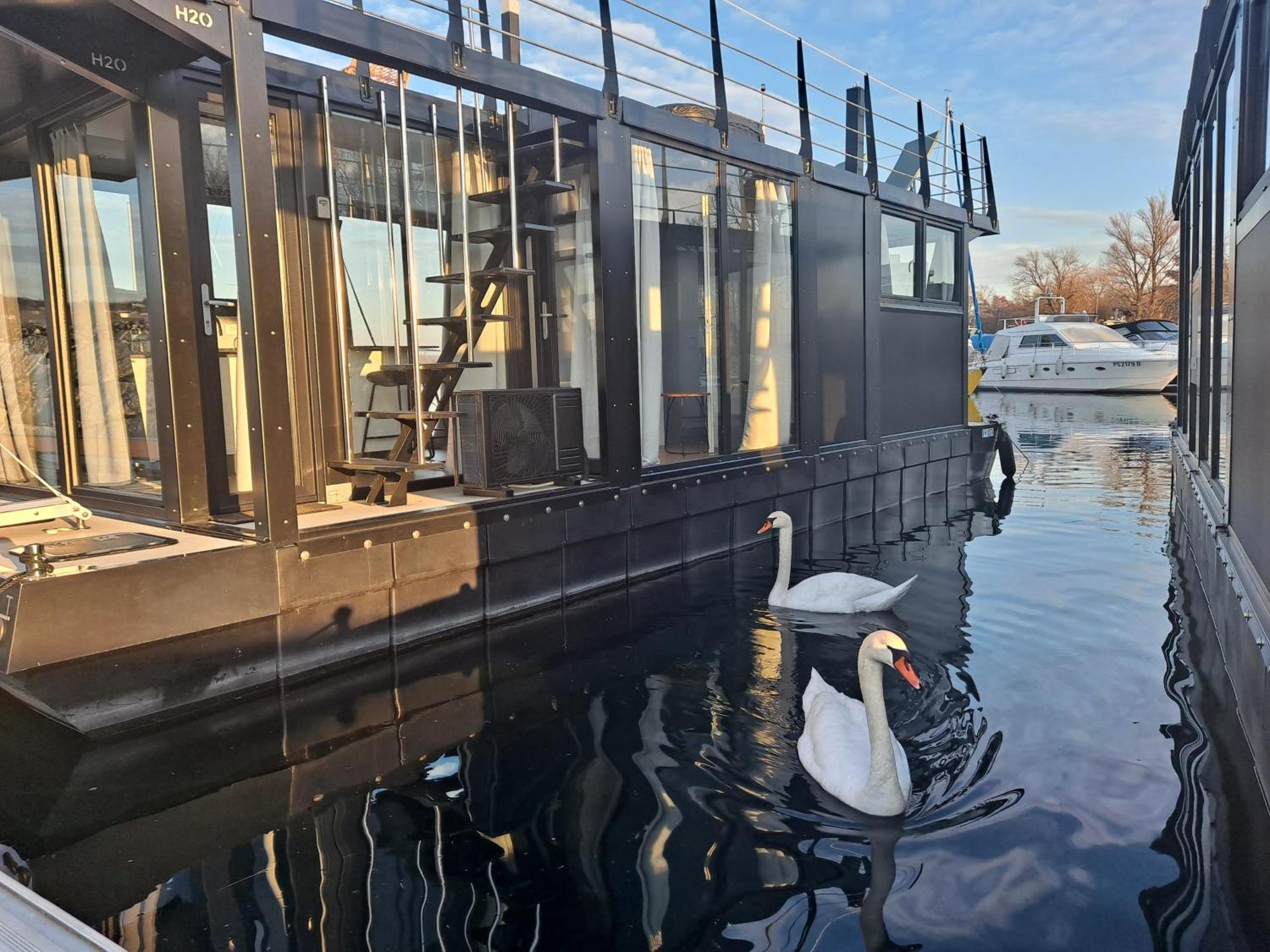 Floating Experience Black Pearl, Lago Maggiore ドルメッレット エクステリア 写真